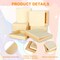 9 Pack 3 Sizes Wooden Canvas Boards Unfinished Wood Canvas Panels Kit, Blank Square Wood Panels for Painting, Drawing, Pouring Art, Burning and DIY Crafts Projects (4’’, 6’’, 8’’)